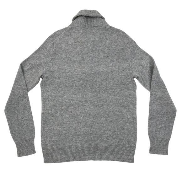 J CREW Marled Lambswool Sweater Men Sz S Gray Cozy Grunge Normcore Streetwear - Picture 7 of 14